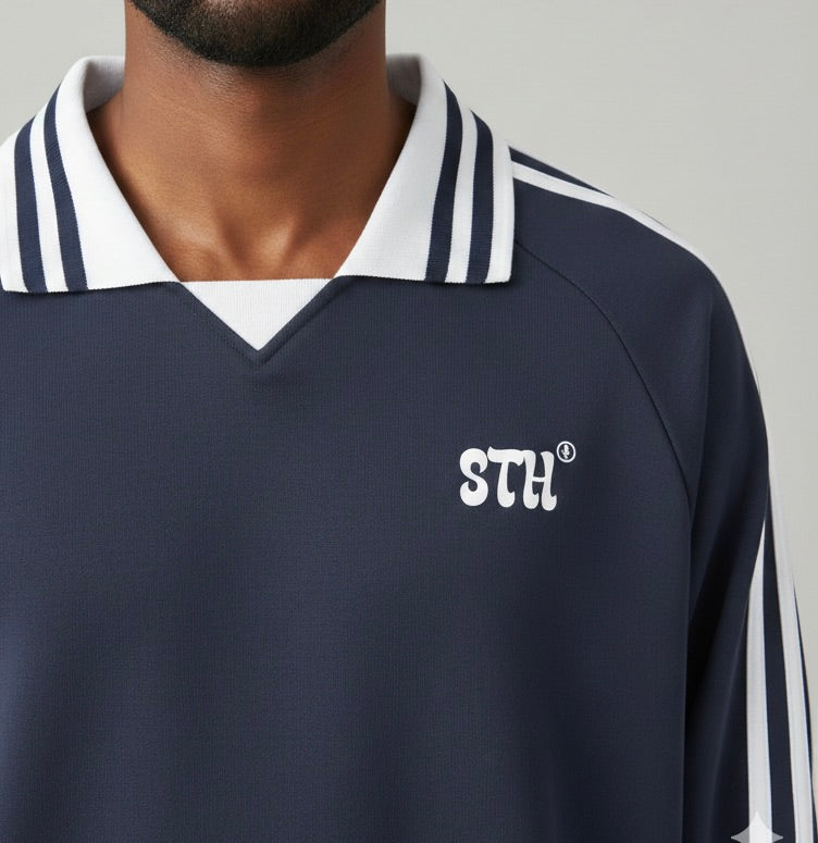 STH Striped Collar Sweatshirt