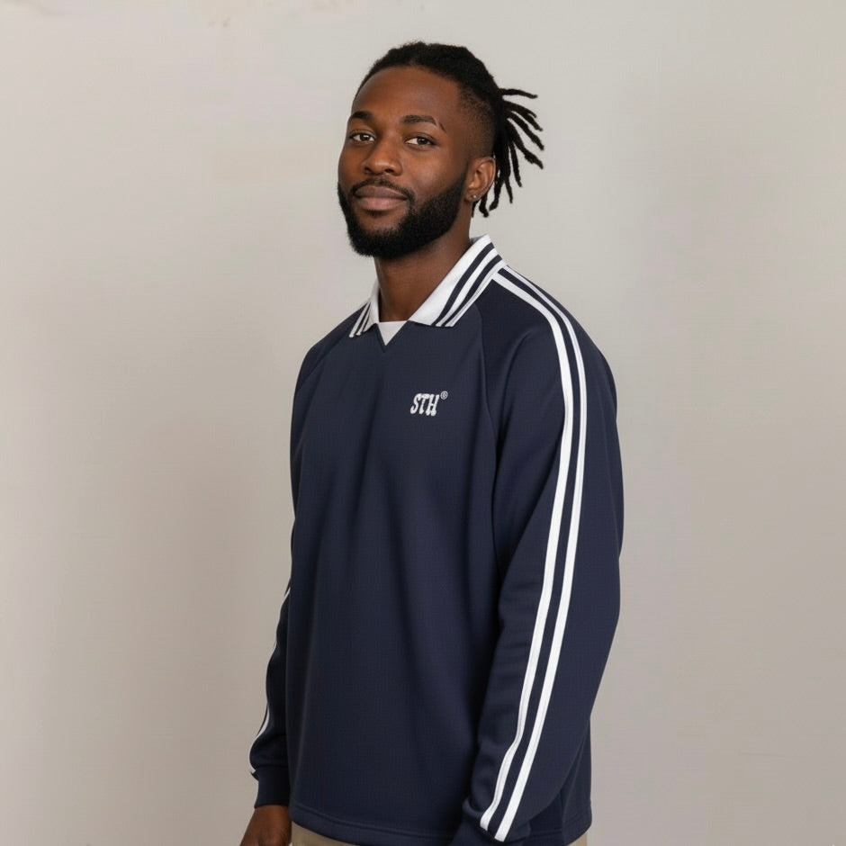 STH Striped Collar Sweatshirt